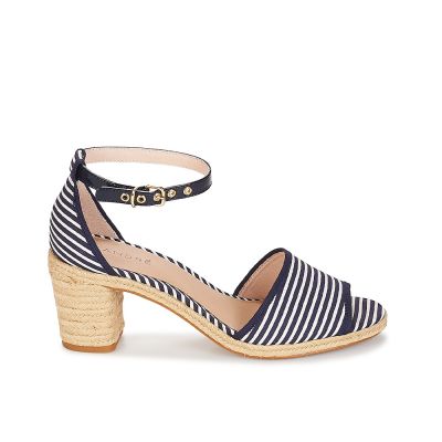 SANDALES ANDRÉ FEMME JAKARTA TEXTILE BLUE BEIGE